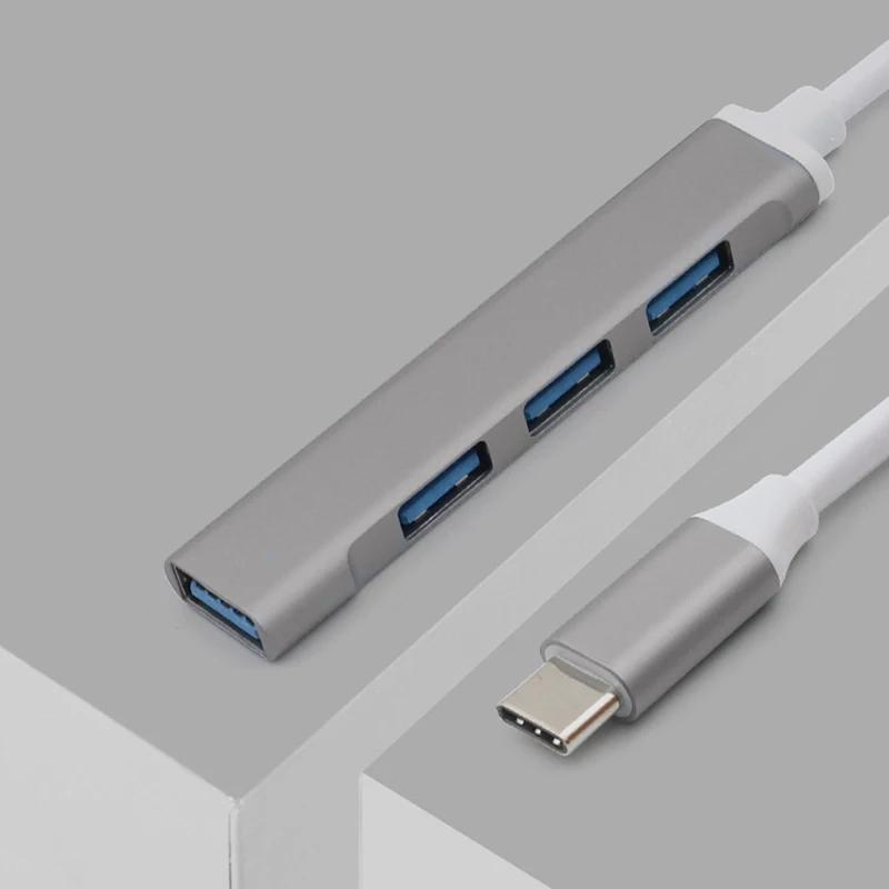 4Port USB 3.0 Hub USB Hub High Speed type c Splitter 5Gbps For PC Computer Accessories Multiport HUB 4 USB 3.0 2.0 Ports