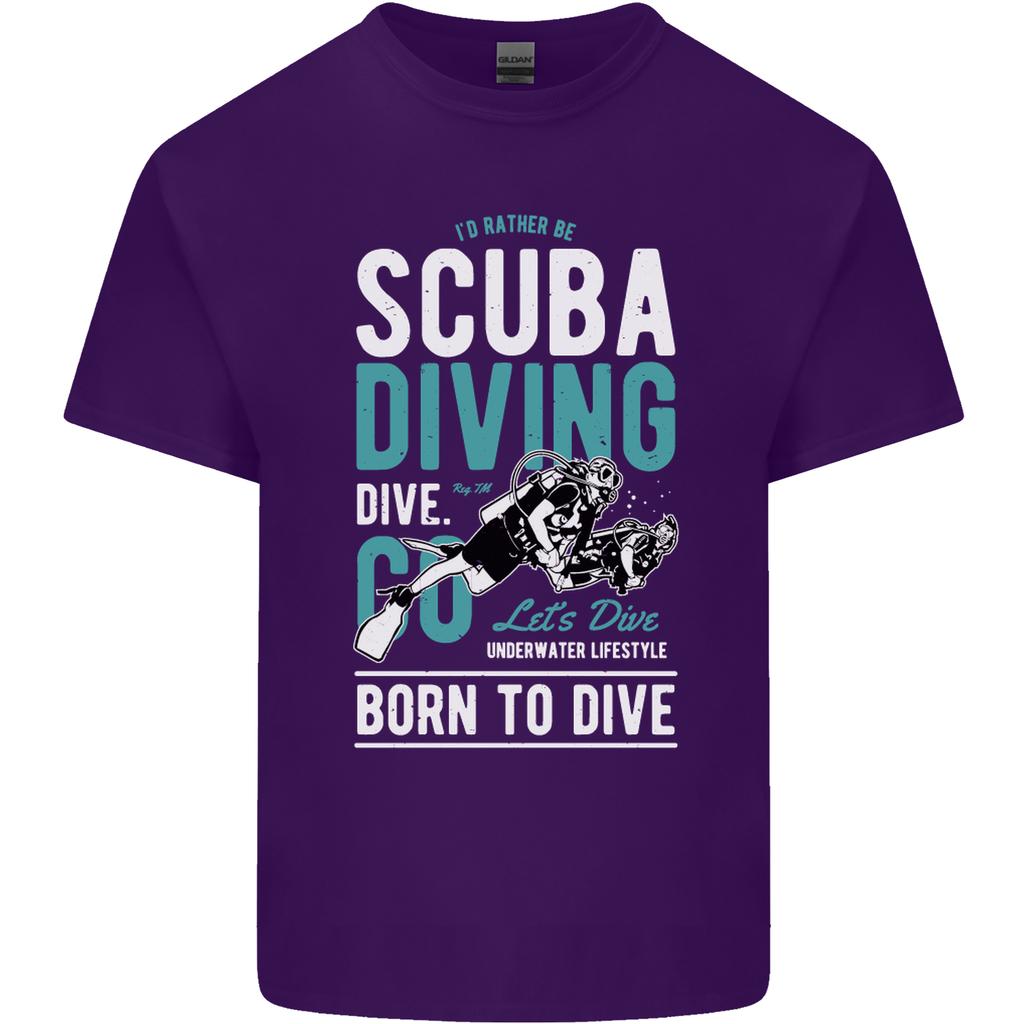 Id Rather Be Scuba Diving Diver Funny Unisexs Light Cotton TShirt