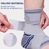 1Pair Ankle Support Brace Adjustable Compression Sleeve for Achilles Tendon Support and Plantar Fasciitis Sprained Ankle Pain