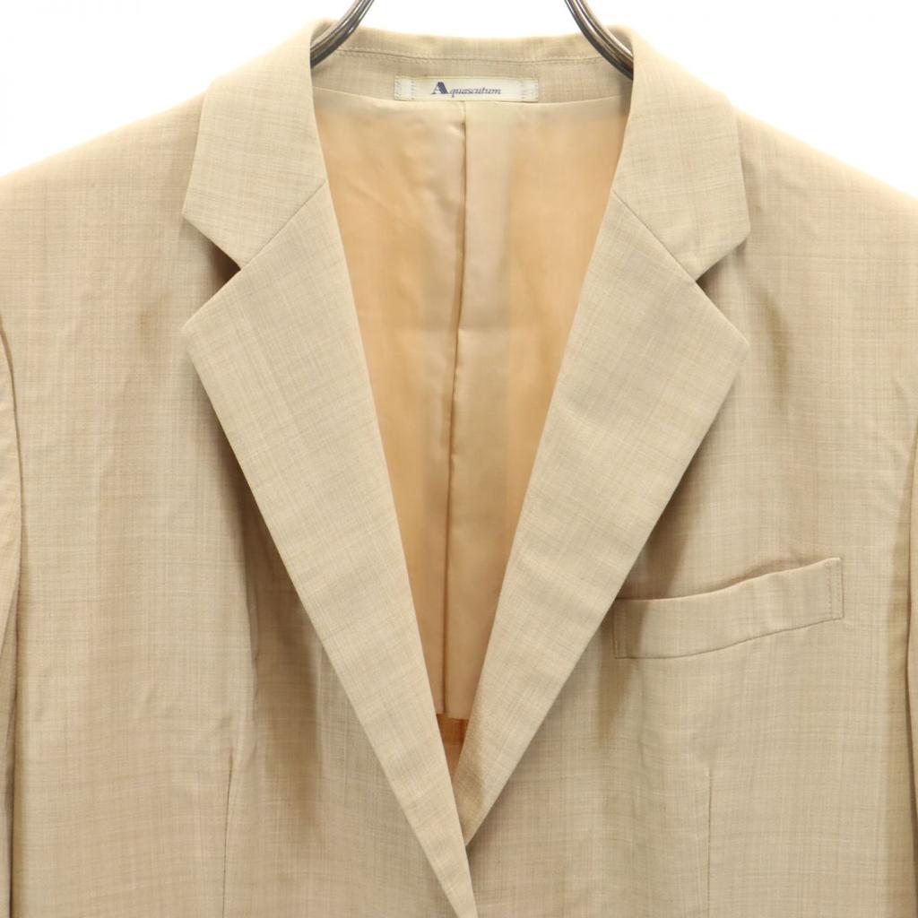 Aquascutum Made In Japan Wool Tailored Jacket 9 Beige Women Used