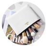 Women’s PU Leather Cosmetic Bag Large Capacity Makeup Bag Portable Zipper Toiletry Pouch Travel Organizer Clutch Storage Bag for Cosmetics Toiletries