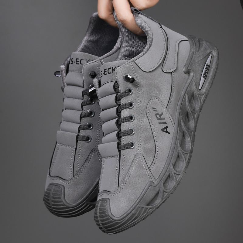 Men's Shoes Spring Breathable Casual Shoes Men's Trend Simple and Versatile Sports Style Casual Shoes One Pedal Work Board Shoes