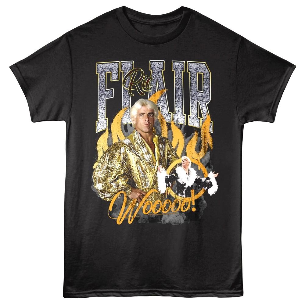 Ric Flair Wooooo Flames Men T Shirt XXL