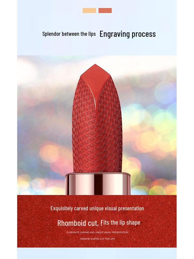 Lan Yiyue Waterproof Color-locking Lipstick - Long-lasting, Non-fading, Non-stick Cup, Lip Protection