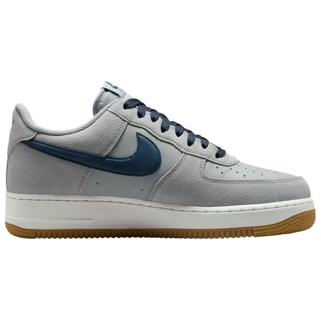 Nike Air Force 1 07 LV8 Lys Røygrå Marineblå Herre Sneakers Armory-Navy Gummi-Lys-Brun IB6388-003