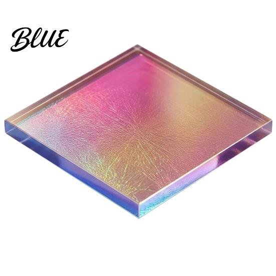 Hoge Transparantie Acryl Vierkanten Mini Iridescent Vierkanten Doorschijnende Regenboog Stukjes 2cm 3cm Holografische Duurzame Knutsel Tegels voor DIY Knutselen Mozaïek