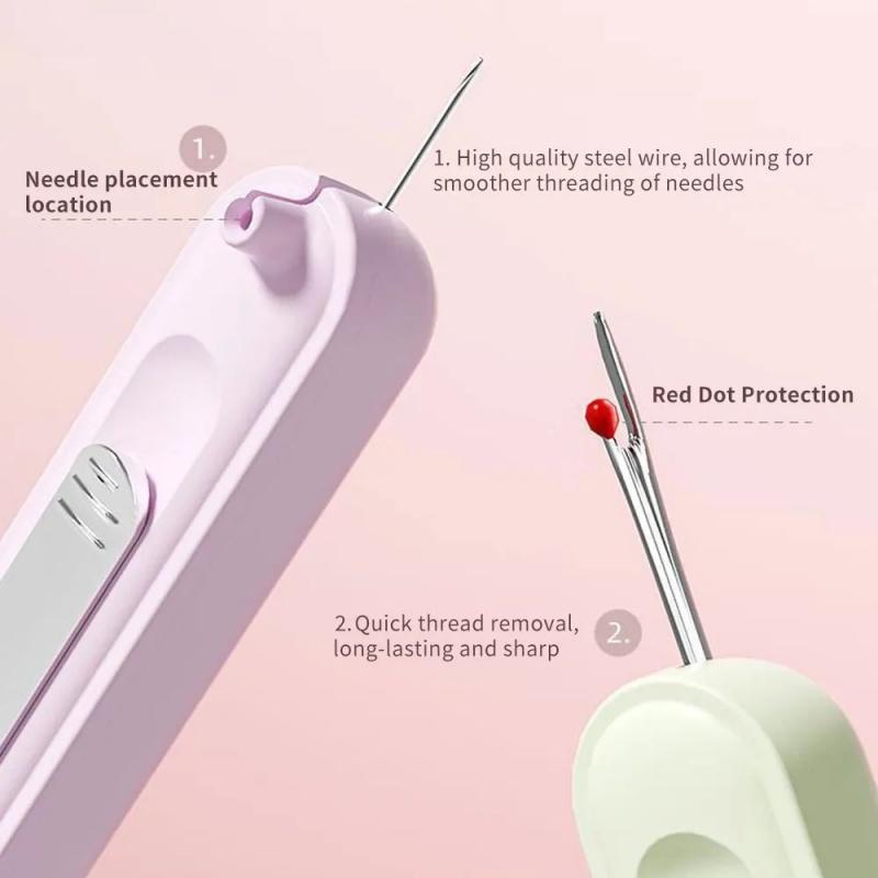 2-In-1 Double Head Needle Threading Machine Multifunctional Household Sewing Accessories Portable Elderly Sewing Special Tools