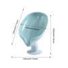 2PCS Suction Cup Soap Dish For Bathroom Shower Portable Leaf Soap Holder Plastic Sponge Tray For Kitchen Bathroom Accessories