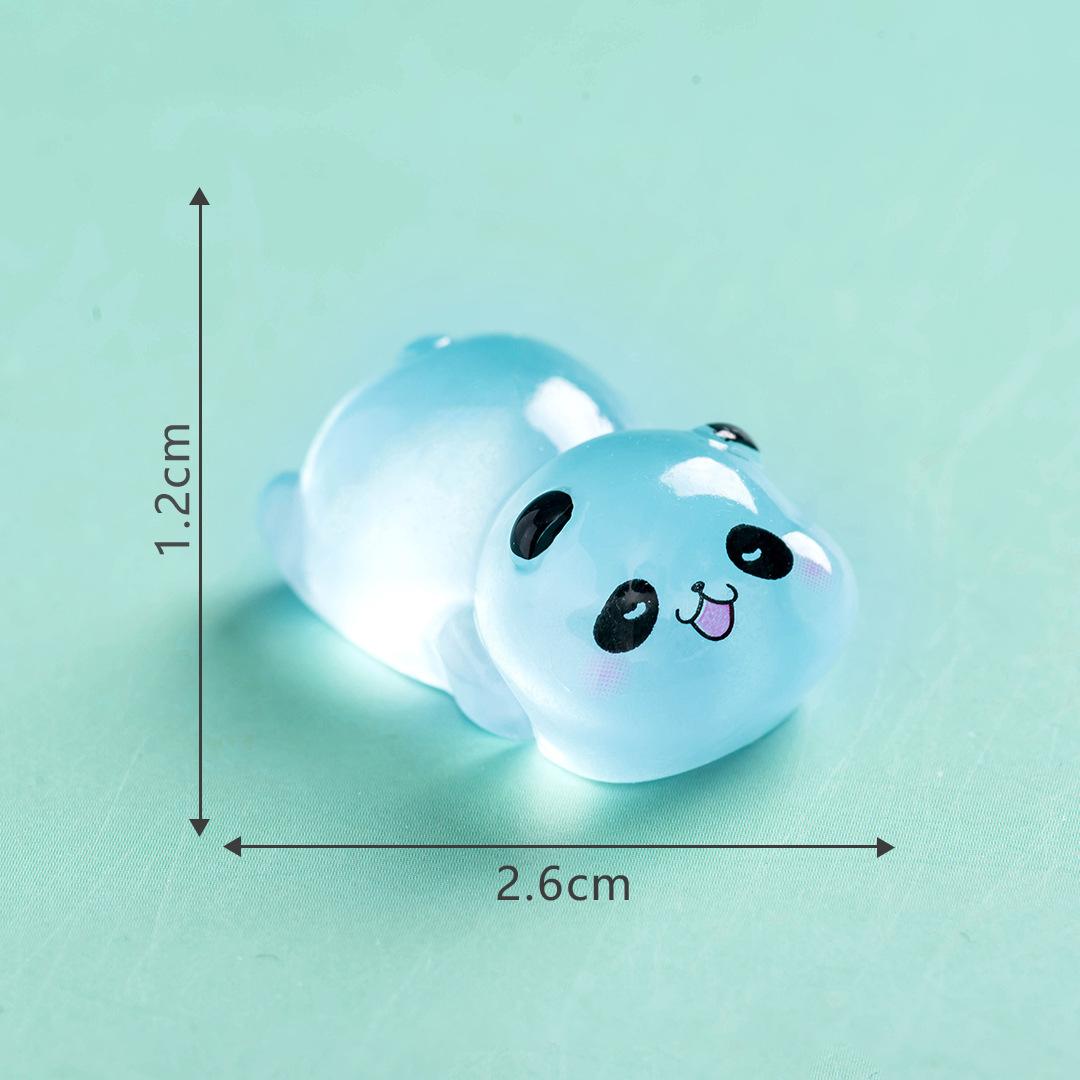 

Микропейзаж Мультфильм Милый Светящийся в темноте Праздничный Панда Смоляные Украшения Diy Декоративные Аксессуары Украшение Рабочего Стола Gumping Panda 10pcs