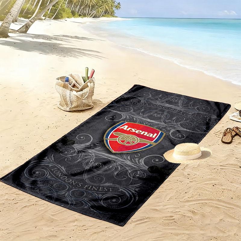 Arsenal F Print Beach Towel, Large Soft Quick Dry Towel for Beach Camping Swimming