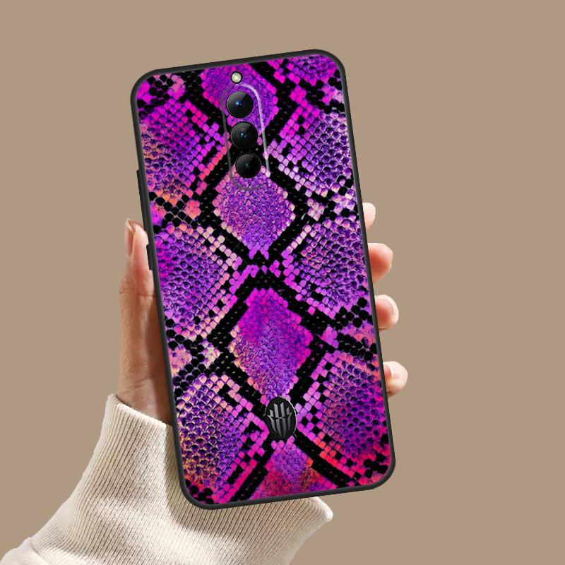 Snake Skin Case For ZTE Nubia Red Magic 10S 9S 8S 8 9 10 11 Pro Plus 5G 6R 6 7 6S 7S Pro 10 Air Cover