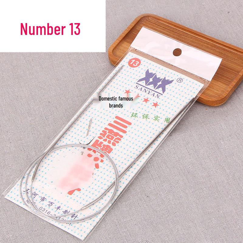 Stainless Steel Circular Knitting Needle Set for Wool Sweaters