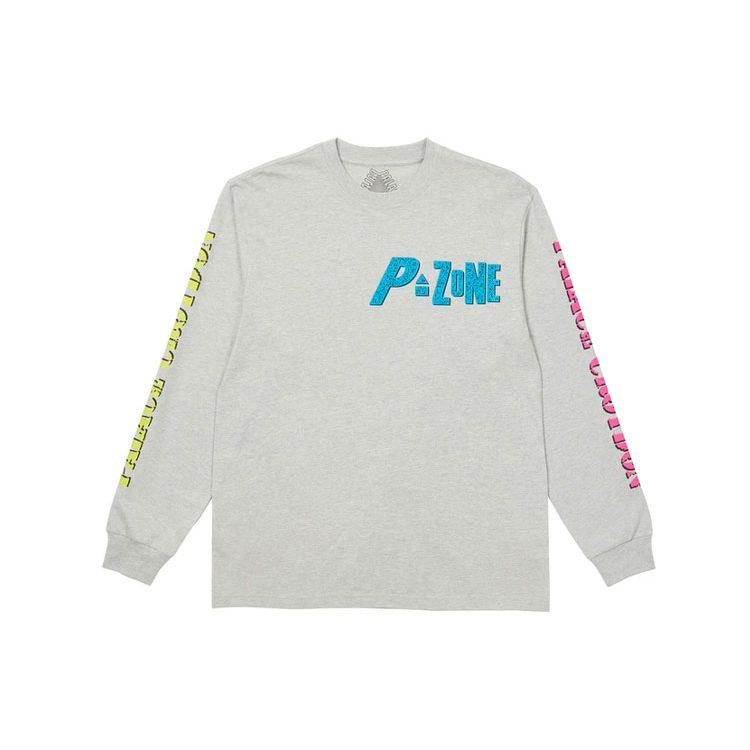 PALACE T Shirts Unisex Gray Crew Neck Moderate Straight Fit P20LS025