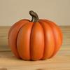 Halloween Pumpkin Statue Spooky Skull Pumpkin Sculpture Resin Tabletop Ornament for Dining Table Living Room Office Shelf Decor