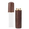 Lucka WDT Tools Espresso Coffee Stirrer, Espresso Dispenser Tool, 6 Needles, Walnut Color