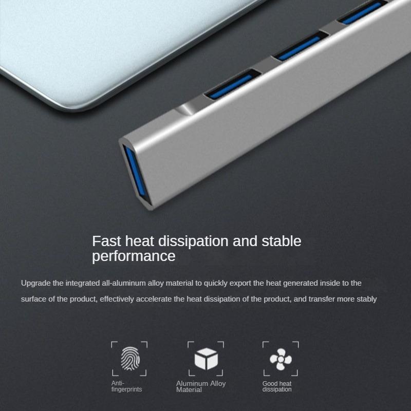 Doca de expansão USB3.0, doca de expansão HUB, divisor de computador multifuncional de um para quatro, expansor Typec