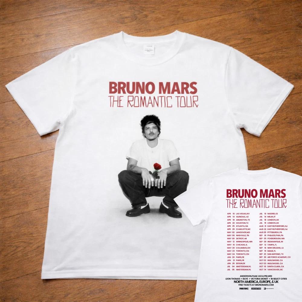 Bruno Mars The RoUnisextic Tour 2026 TShirt with Tour Dates Adults Kids Sizes 2XL