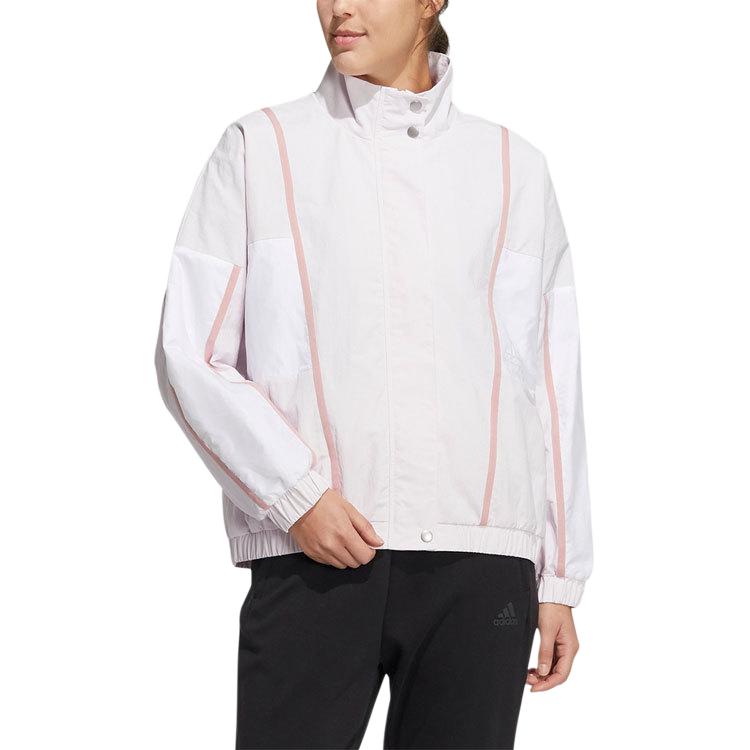 adidas Jackets Women's Pink Stand Collar Moderate Other HM7445