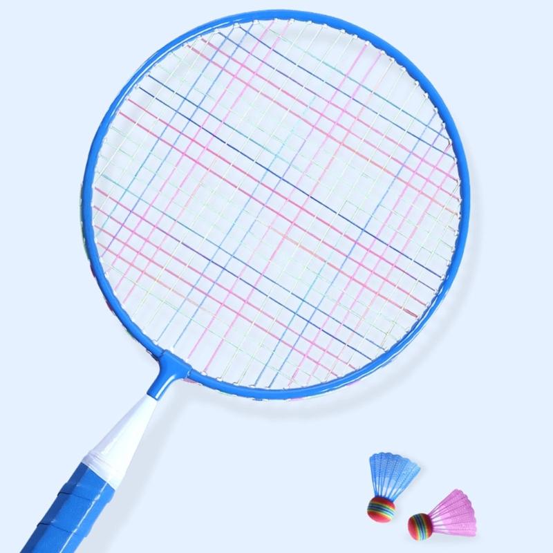 Badminton Racket Outdoor Racquet Sports Toy for Children with Shuttlecocks, Lawn Yard Badminton Game Set for Kids Adults