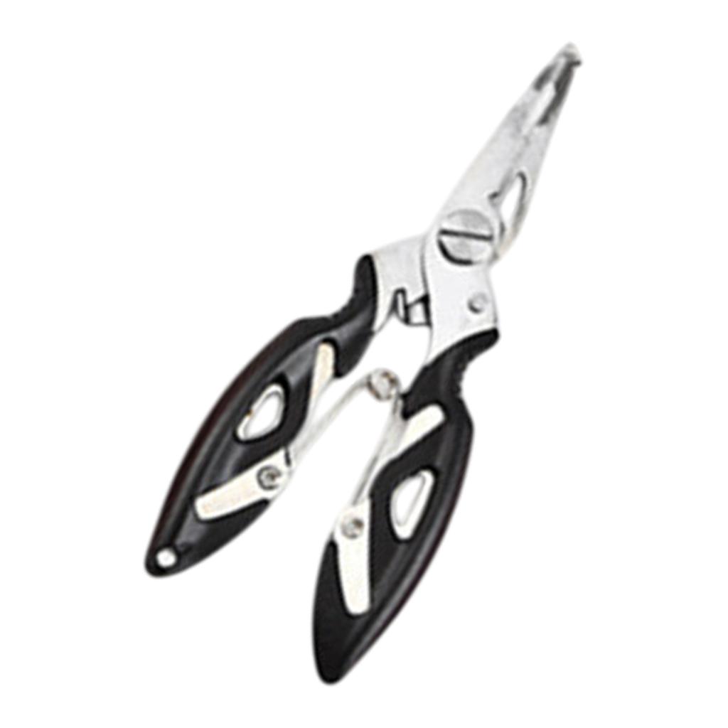 Fishing Multitool Curved Mouth Fishing Pliers Line Cutter Split Rings Pliers Multifunctional Hook Remover Fishing Tackle