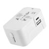 Universal Travel Ac Power Adapter With Dual Usb Ports Eu Us Uk Au Outlet Converter Socket Plug Global Conversion Charger