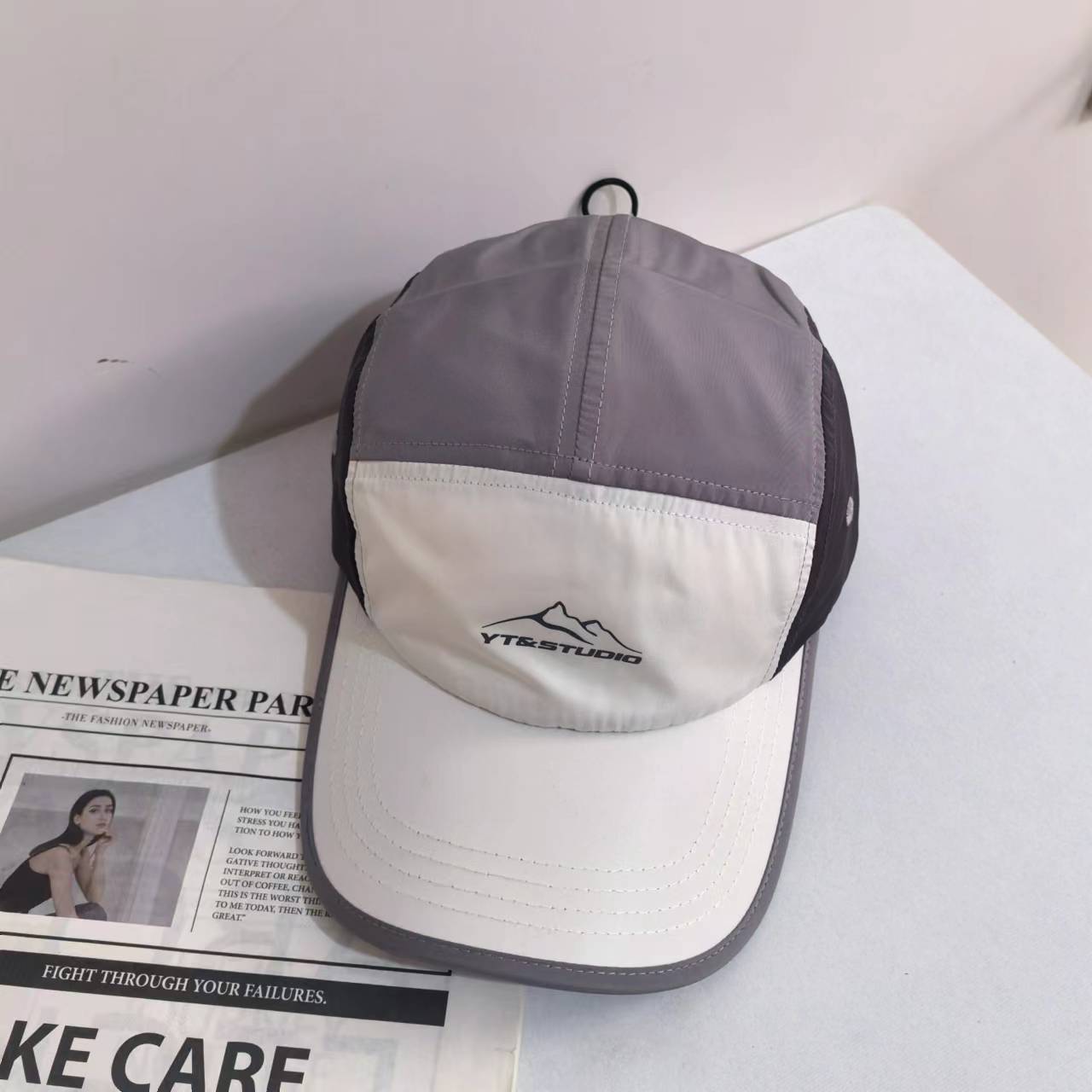 

Повседневная универсальная бейсболка для кемпинга Shade Ball, мужская модная тенденция, весна-лето, ретро, для спорта на открытом воздухе, быстросохнущая кепка M（56-58cm）