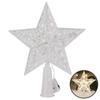 Lighted LED Lighted Star Transparent Christmas Treetop Light Xmas Light Ornaments  Holiday