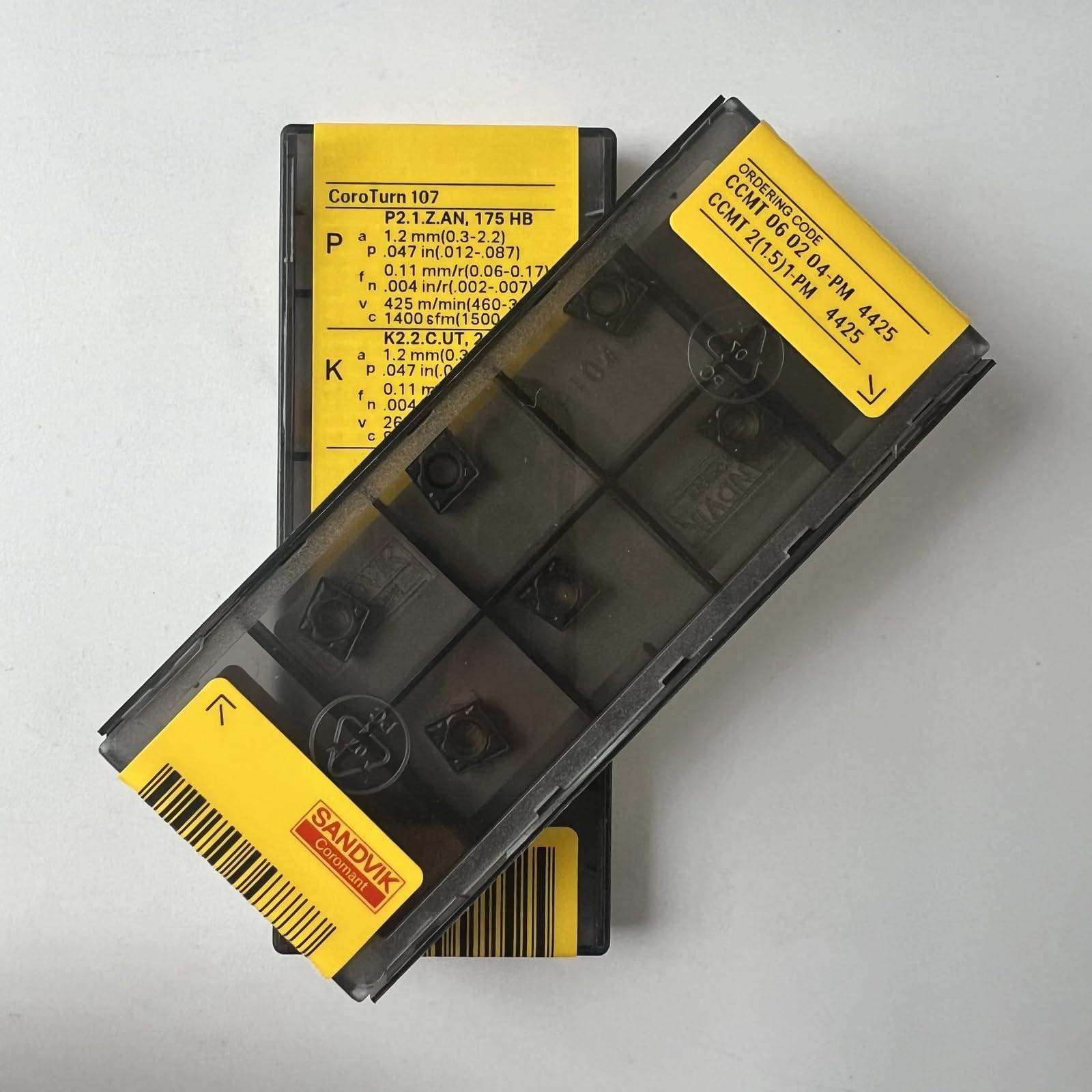 

Original Sandvik / CCMT060204-PM 4425 /CNC lathe carbide blade tool 10 Pcs