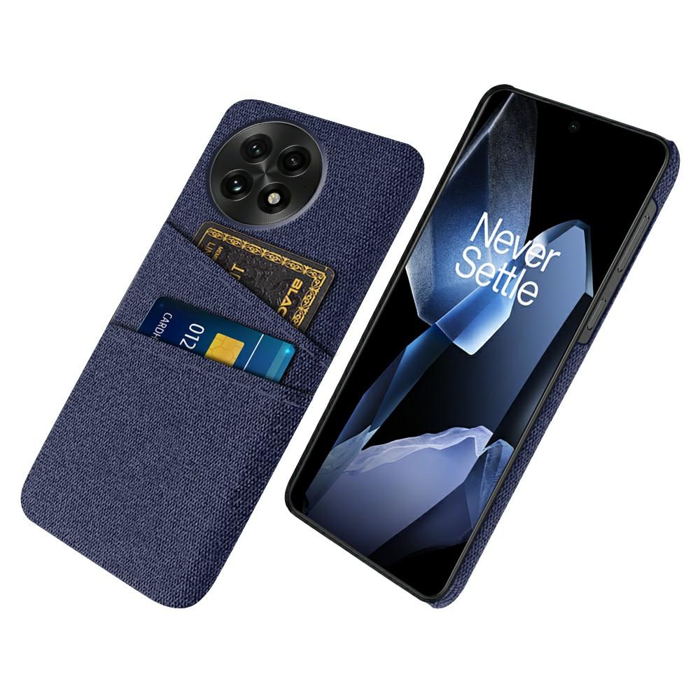 Für OnePlus 13 Hülle Stoff+Hart PC Handyhülle mit Dualen Kartenfächern