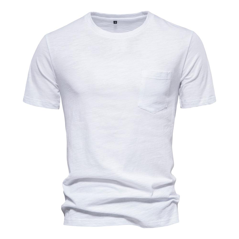 S1120558 Men's Short Sleeved T-shirt with Chest Pocket