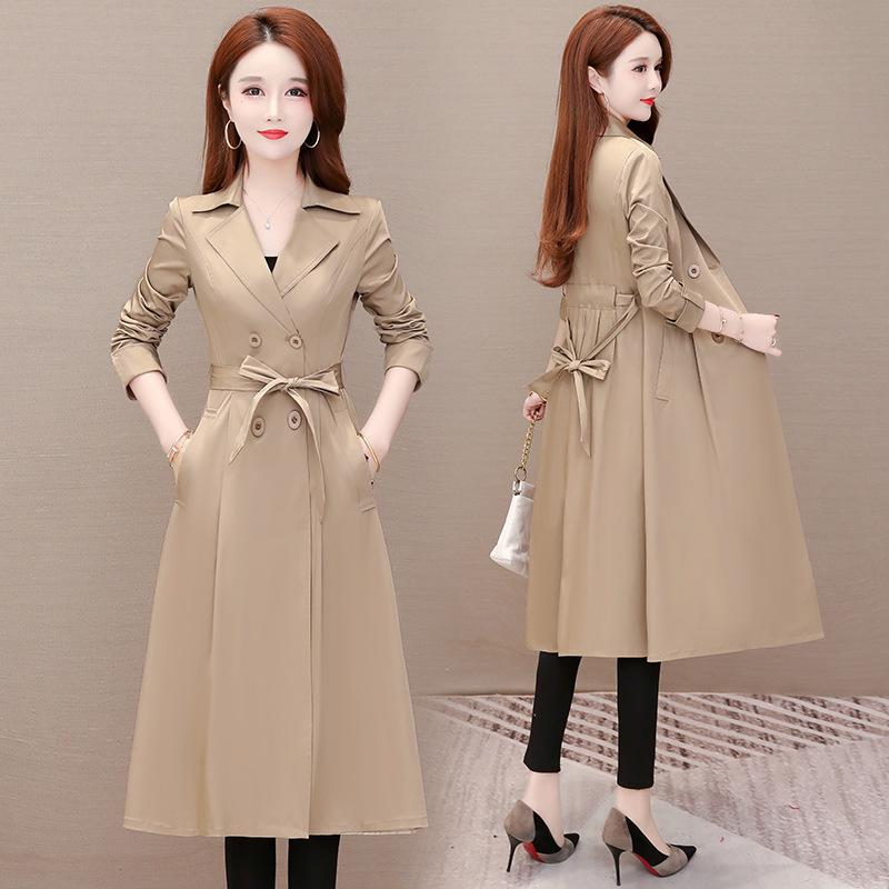 Mittlere und lange Windjacke Damen Herbstkleidung 2021 New Fashion  Temperament Slim Fit Schnürung Beliebte Damen Light Cooked Wind Mantel  günstig kaufen — Preis, kostenlose Lieferung, echte Bewertungen mit Fotos —  Joom