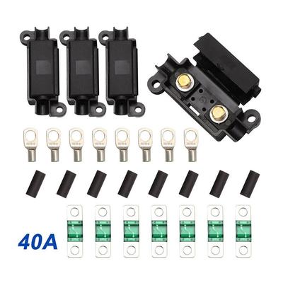 KIT SIGURANȚĂ MIDI 40A Suport 4 ANS 7 Siguranțe de 40 AMP pentru baterie duală Redarc BCDC