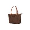 Longchamp Le Pliage Solid Logo Snap Zipper Foldable Nylon Canvas Dumpling Bag Tote Shoulder Bag Women Bags Ebony 2605089P81