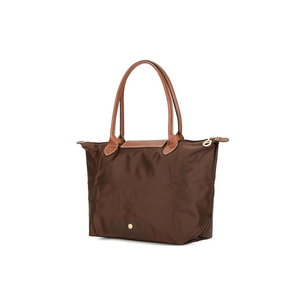 Longchamp Le Pliage Solid Logo Snap Zipper Foldable Nylon Canvas Dumpling Bag Tote Shoulder Bag Women Bags Ebony 2605089P81