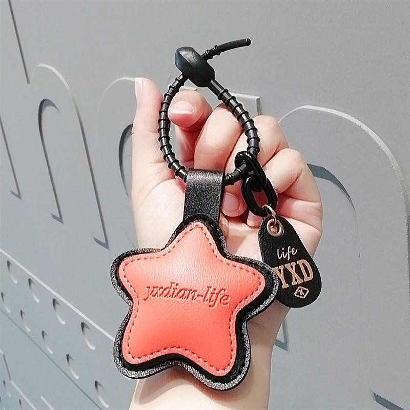 Leather Adorable Star Keychain With Multiple Colors Great For Gifts Parties And