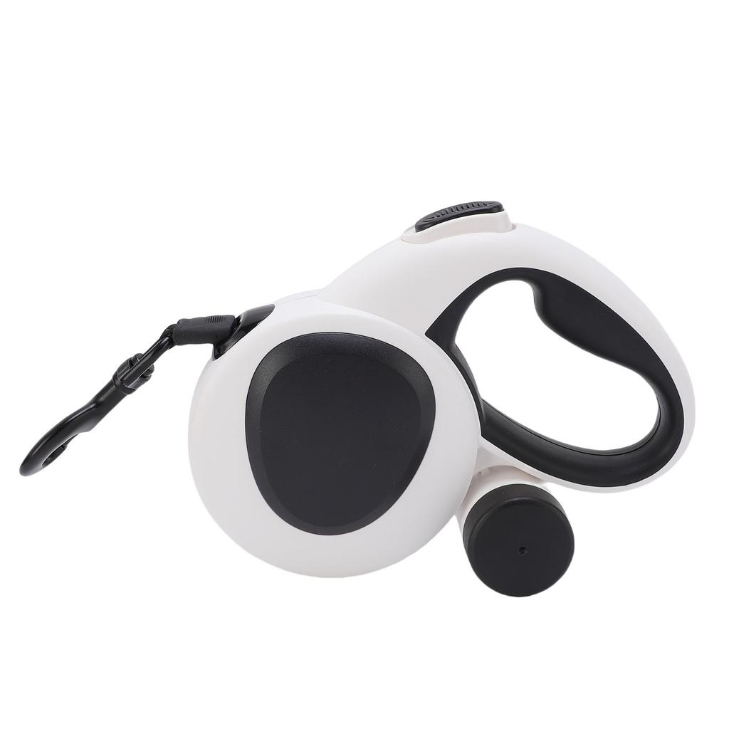 Auto Retractable Pet Leash Soft Grip Reflective Webbing Walking Dog Leash with LED Light 5m Nylon Rope Medium for