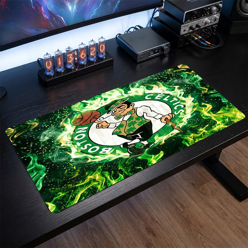 Celtic FC Theme Pattern Mouse Pad, Soccer Logo Design XXL Gaming Desk Mat Non-Slip Computer Mouse Pad