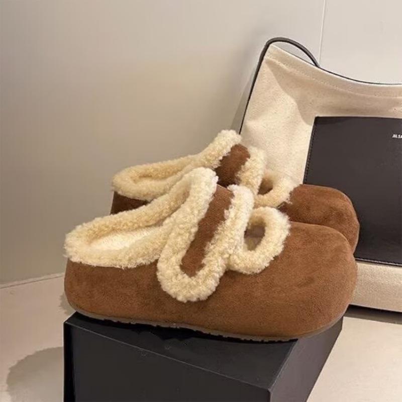 

Носите флисовую обувь на толстой подошве, новую ретро-обувь и теплые хлопковые тапочки 40 хаки/жёлтый