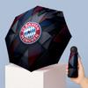 FC Bayern München Muster Gedruckter Mini 5-fach 8 Rippen Kompakter Regenschirm Winddicht Wasserdicht Leicht Tragbar Faltbar