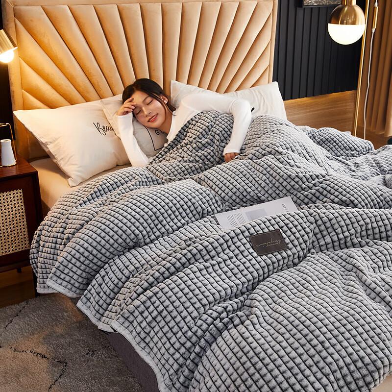 Blanket Thickened Bed Flannel Coral Fleece Blanket Single Towel Quilt Sofa Blanket Air Conditioning Blanket