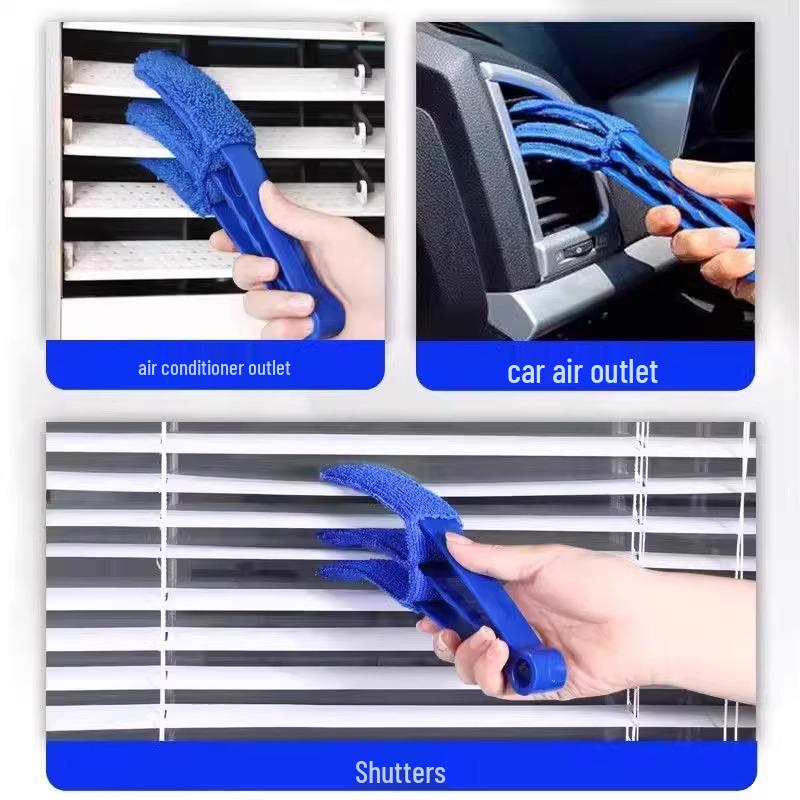 Electric Fan & AC Outlet Dusting Brush - Removable, Washable, Ideal for Cleaning Fan Blades