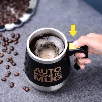 Automatický samomíchací magnetický hrnek Kreativní nerezová ocel Nádobka na míchání kávového mléka Mixér Lazy Smart Mixer Tepelná nádoba