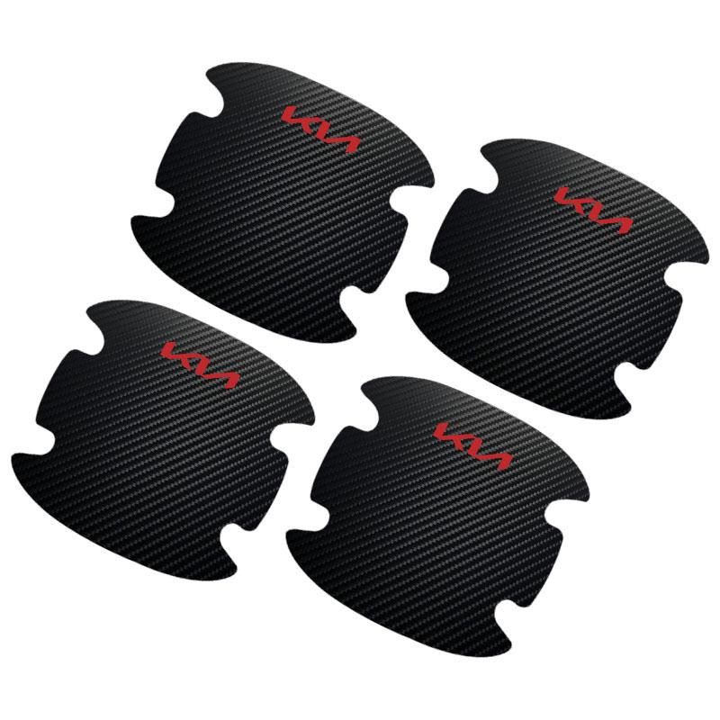 4KS Ochrana kliky dveří auta 3D nálepka emblém dekorace pro KIA Ceed Sportage Rio K5 k6 K7 K8 Optima Cerato Proceed Venga Sedona Forte