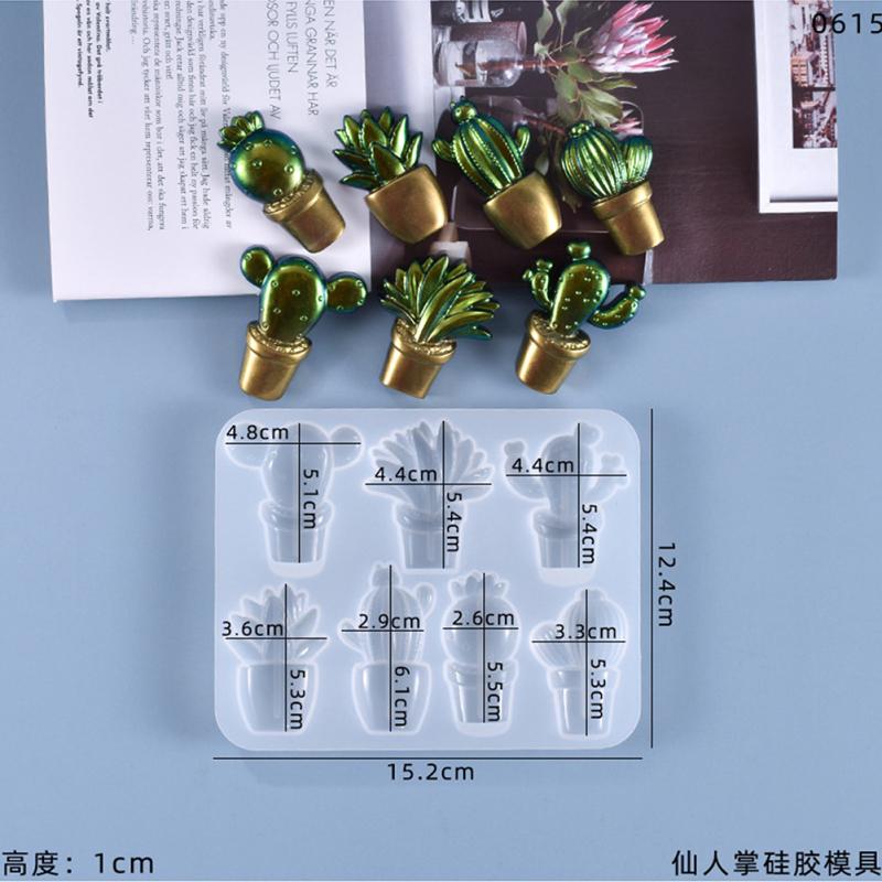 Kaktus Silikonowa Forma Kryształowa Z 7 różnymi Ślicznymi Kaktusami Wzór Biżuteria Narzędzie Do Tworzenia Biżuterii Dla Diy