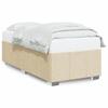 VidaXL Bed Frames Without Mattress Cream 90x200 Cm Fabric 3284809