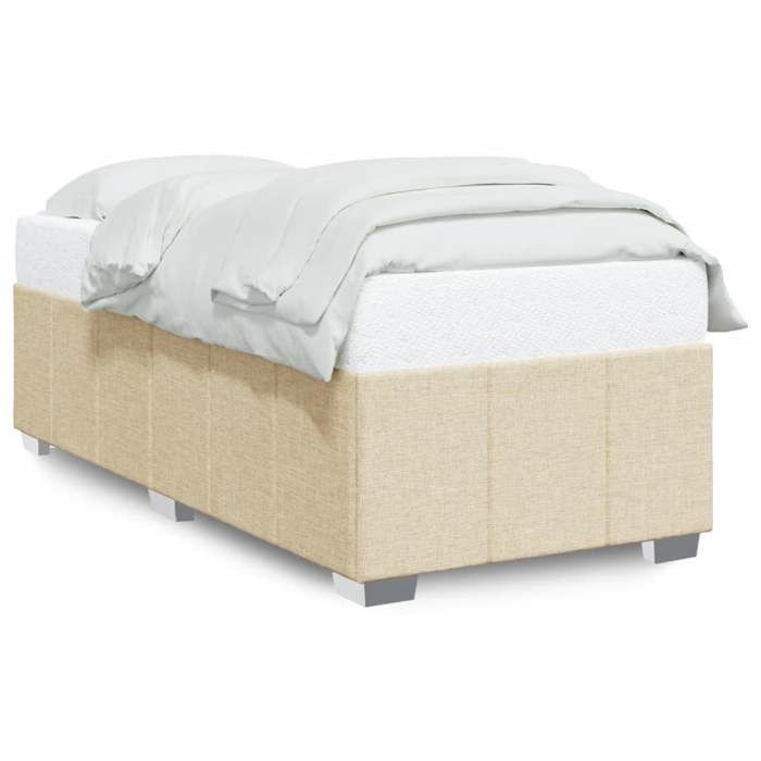 VidaXL Bed Frames Without Mattress Cream 90x200 Cm Fabric 3284809