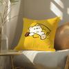 Cute Sleeping Polar Bear Cartoon Pattern Pillow Case Double-Sided Plush Sofa Cushion Covers Organic Breathable Invisible Zipper