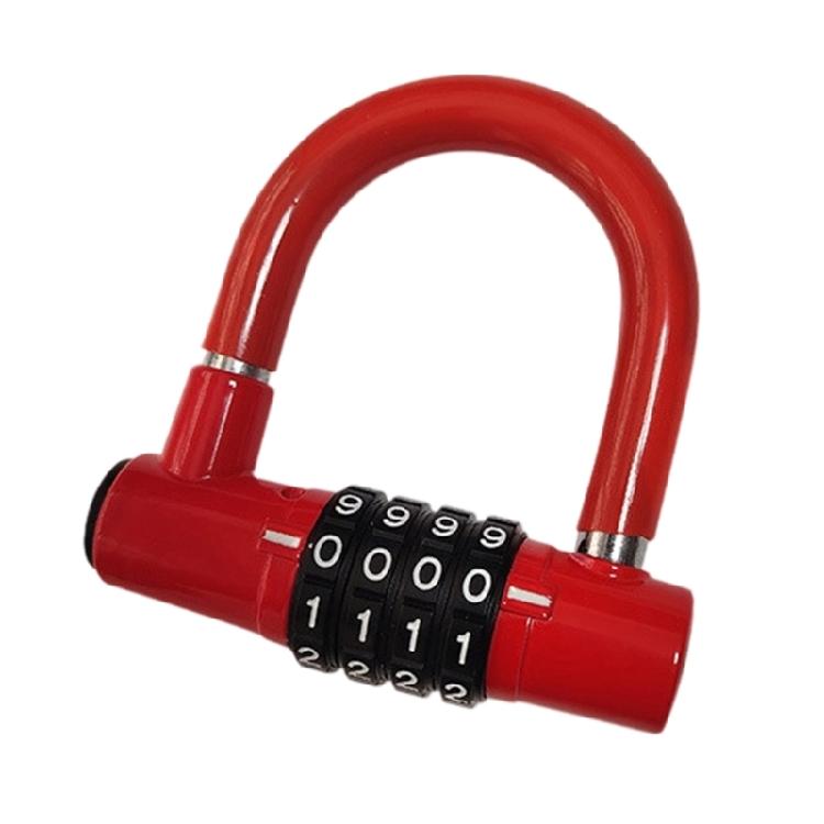 Durability Bike Lock Rusts Resistant Bicycles Lock Multifunction 4 Digits Lock for Bicycles Electric Bike