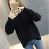 Hooded Sweater Women Loose Pullover Knit Sweater with Pockets for Outer Wear Base Knit Jumper
