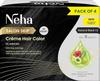 Neha Salon Skip Crème Hair Colour, Ammonia-Free Formula, Pack of 4 * 20g+20ml - Natural Black